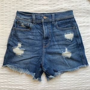 Hollister Ultra High-Rise Vintage Distressed Stretch Short
